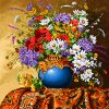نخ ونقشه گل بابونه ستونی