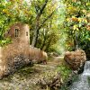 نخ ونقشه تابلوفرش کوچه باغ سردرود