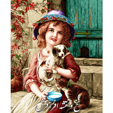 نخ و نقشه تابلو فرش طرح لیندا