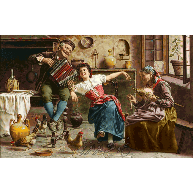 نخ و نقشه تابلو فرش خانه مادربزرگ