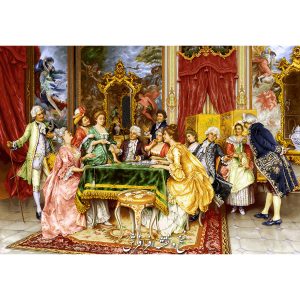 نخ و نقشه تابلو فرش پاسورباز با رنگبندی جدید