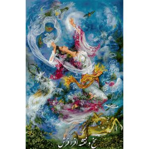 نخ و نقشه تابلوفرش مینیاتور استاد فرشچیان تبریز