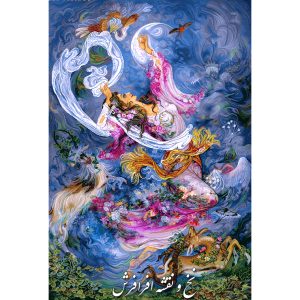 نخ و نقشه تابلوفرش مینیاتور شکوفه صبحگاهی جدید