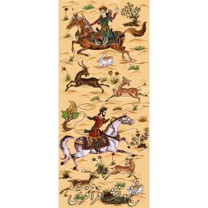 نخ و نقشه طرح جدید فرش شکارگاه