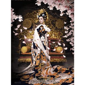 نخ و نقشه تابلوفرش ملکه چینی