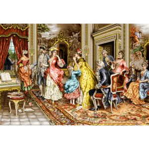 نخ ونقشه تابلوفرش بدرقه کاترین