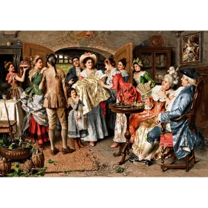 نخ و نقشه تابلوفرش مهمانی فرانسوی تولد