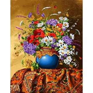 نخ ونقشه گل بابونه ستونی