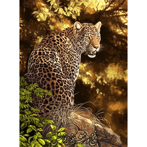 نخ و نقشه تابلو فرش ببر