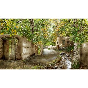 نخ و نقشه تابلوفرش کوچه باغ خاطره ها