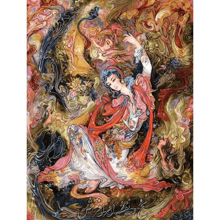 نخ ونقشه مینیاتور سروش عالم غیب