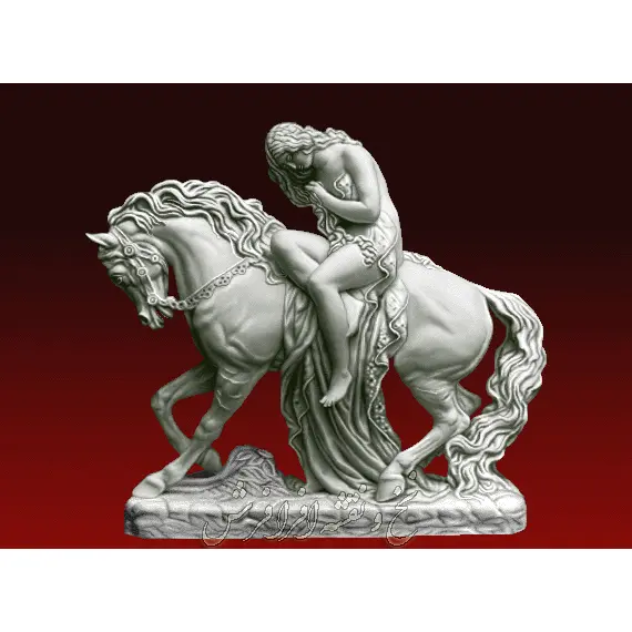 نخ ونقشه تابلوفرش تندیس لیدی