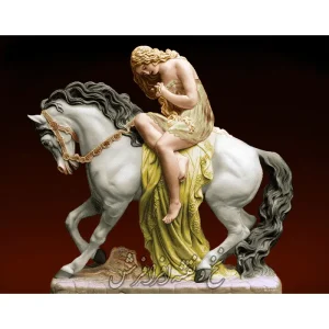 نخ ونقشه تابلوفرش تندیس لیدی رنگی