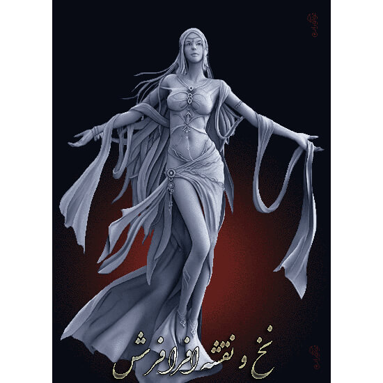 نخ و نقشه آماده بافت تابلوفرش تندیس رهایی