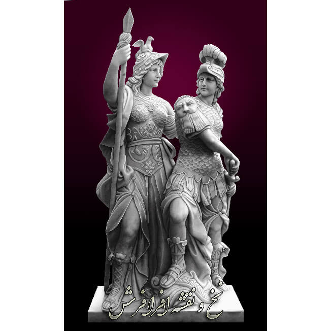 نخ و نقشه آماده بافت تابلوفرش تندیس ناپلئون