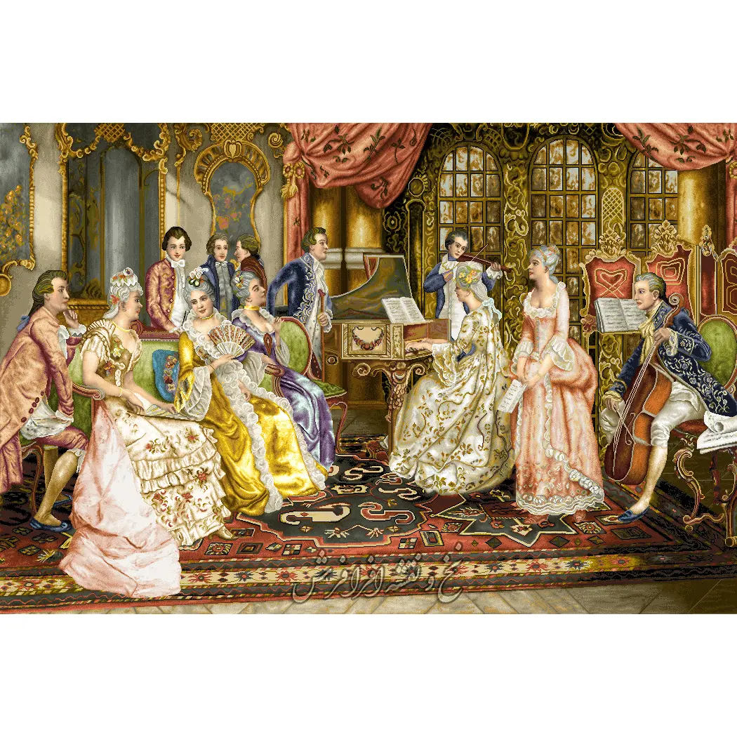 new-music-claass-carpet-kit نخ و نقشه تابلوفرش کلاس موسیقی