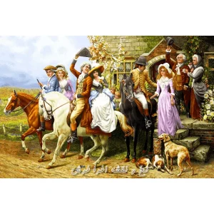 نخ و نقشه تابلوفرش بدرقه عروس