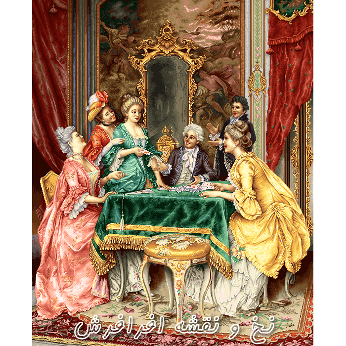 نخ و نقشه تابلوفرش پاسورباز طولی