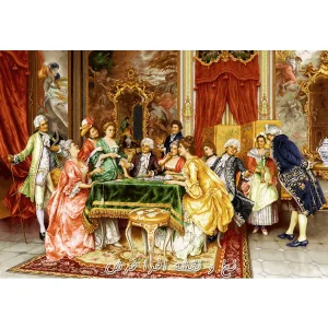 نخ و نقشه تابلوفرش پاسورباز سایز اصلی