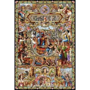 نخ و نقشه تابلوفرش سلاطین جدید