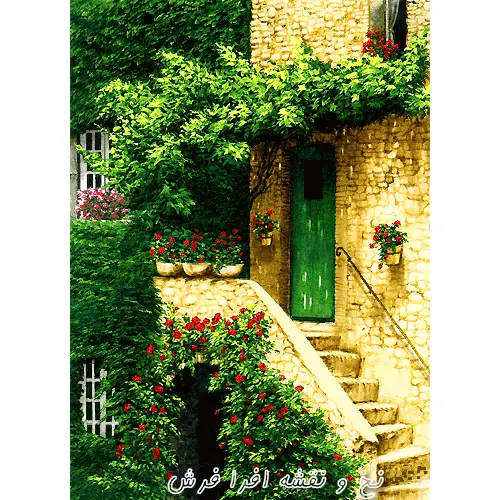 نخ و نقشه تابلوفرش خانه شمال