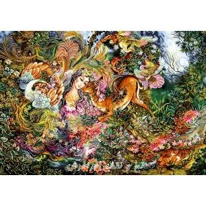 نخ و نقشه تابلوفرش مینیاتور دایره هستی