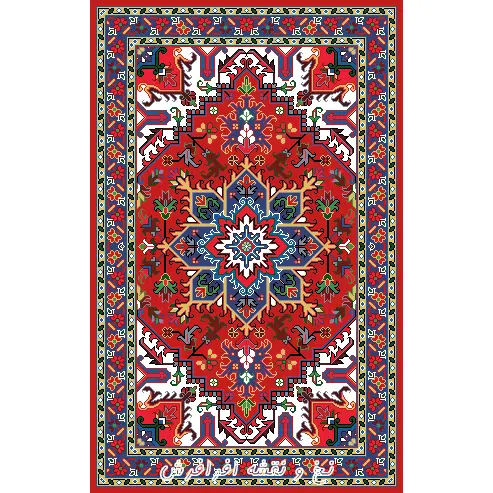 نخ و نقشه فرش هریس پادری